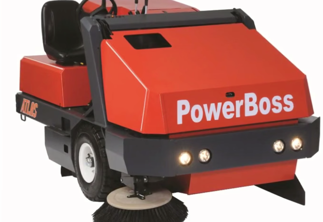 PowerBoss Atlas rider sweeper