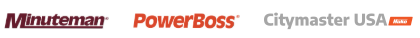 Minuteman, PowerBoss and Citymaster USA logos